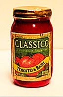 Dollhouse Miniature Classico Tomato Basil Sauce
